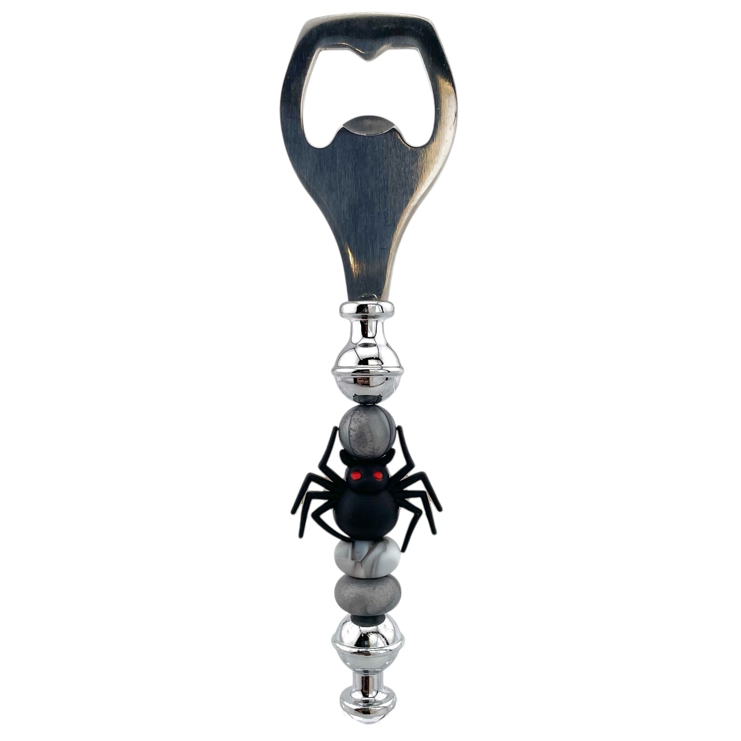 Creepy Spider Beaded Bottle Opener – Halloween & Gothic Vibes