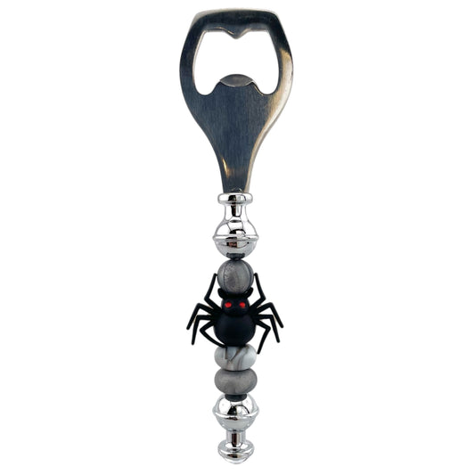 Creepy Spider Beaded Bottle Opener – Halloween & Gothic Vibes