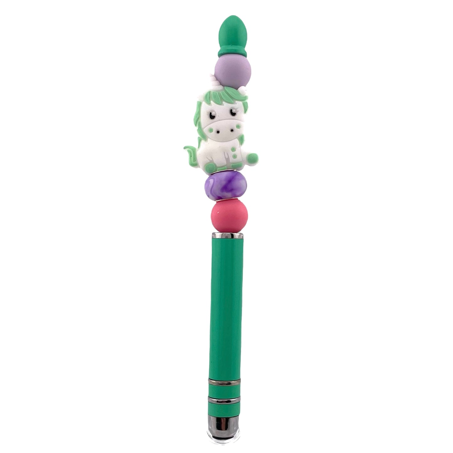 Unicorn Stylus Pen – 2-in-1 Writing Tool with Vibrant Beaded Design