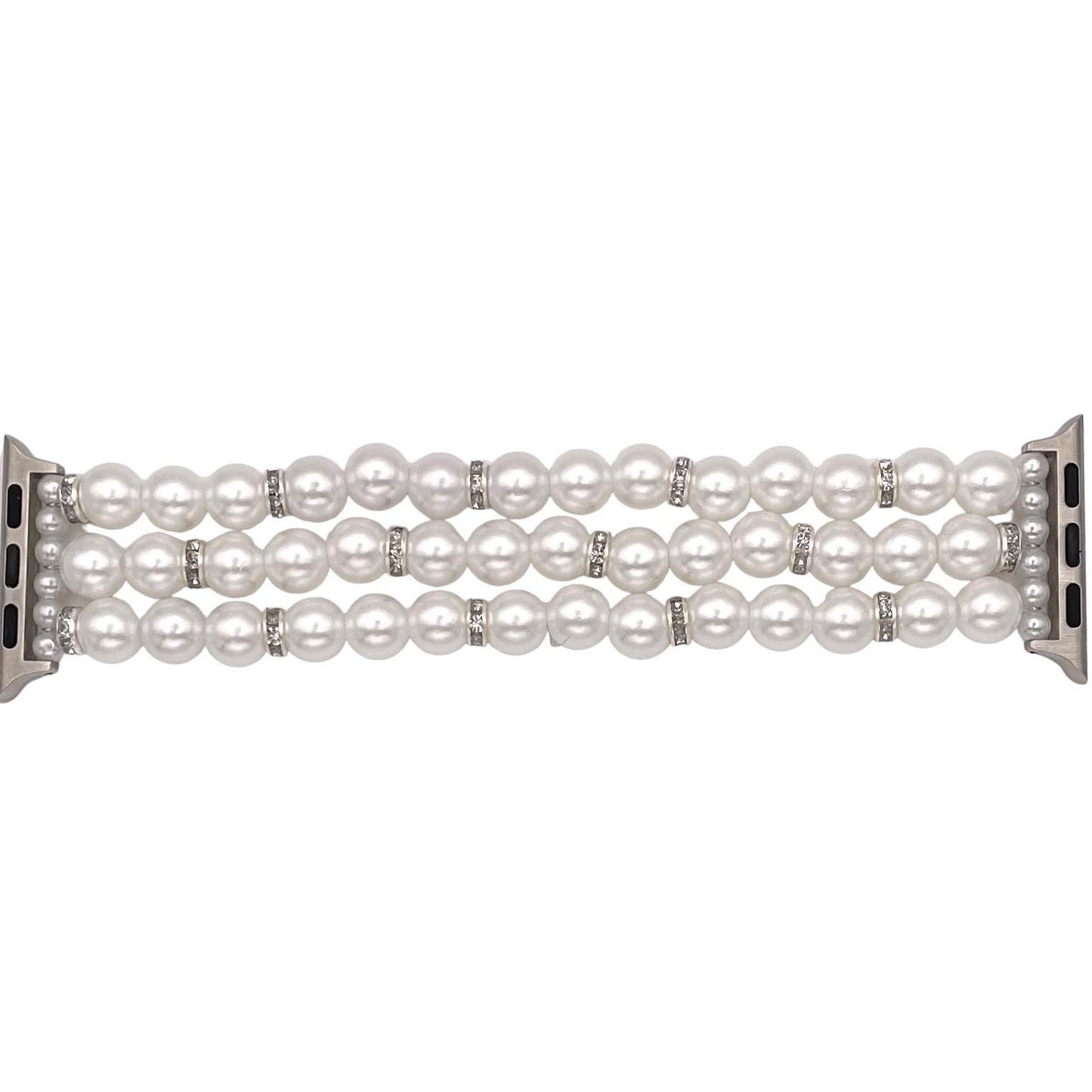 Custom Imitation Pearl Watch Bracelet for Apple & Samsung Watches – Elegant Beaded Band