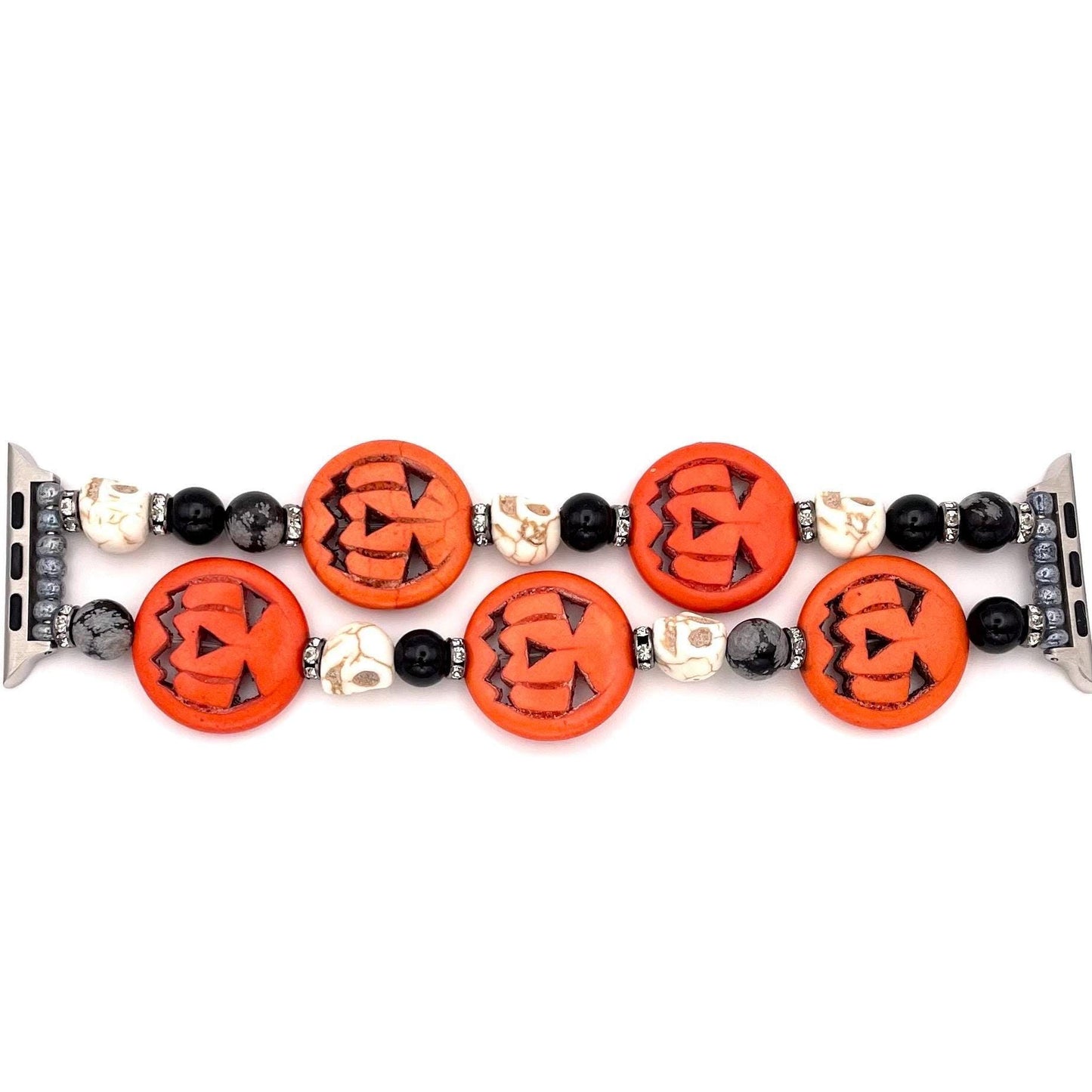Halloween Watch Band Compatible with Apple Watch, Pumpkin Watch Band