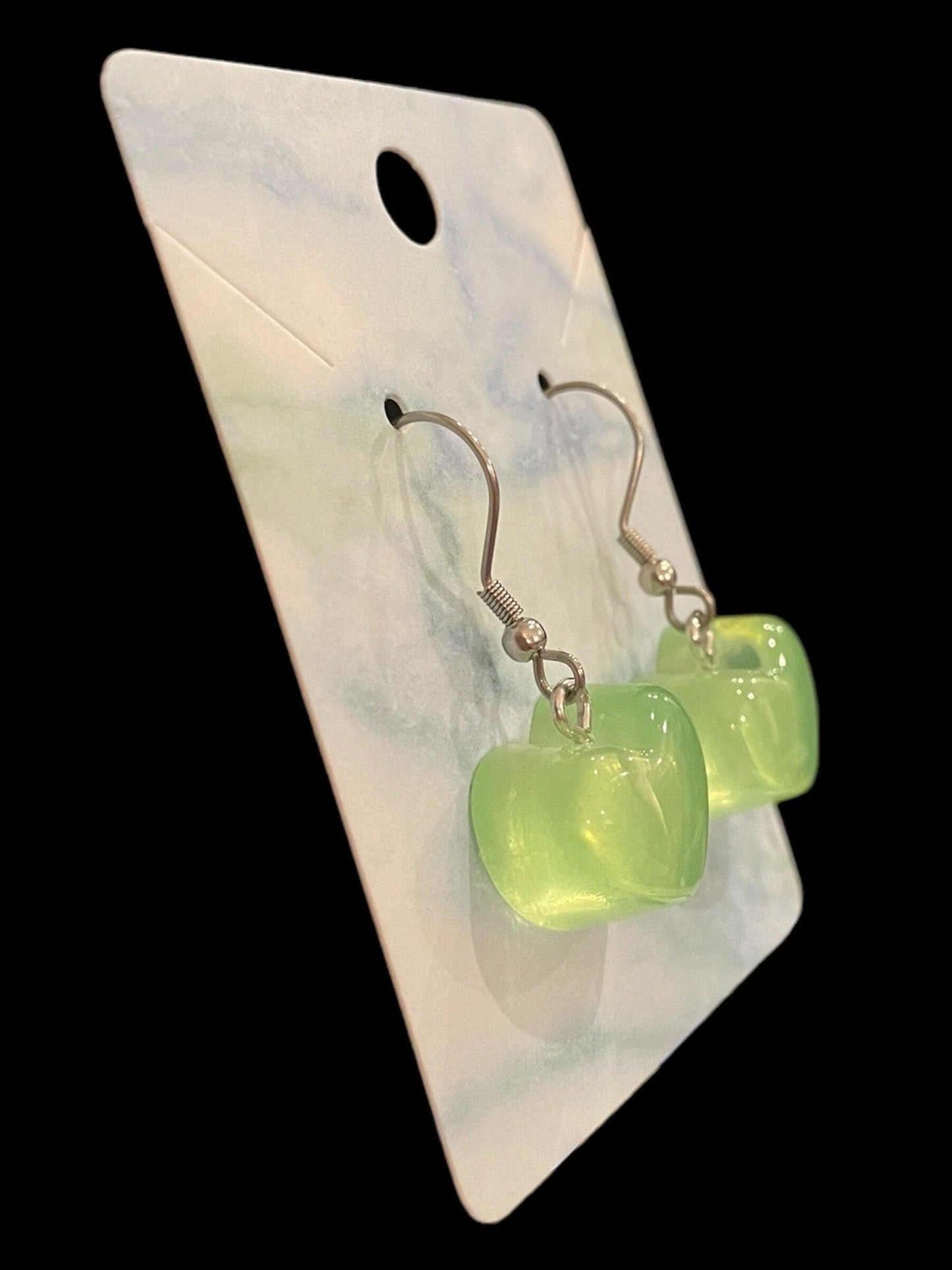 Hypoallergenic Chunky Heart Earrings Made with Stainless Steel Hooks