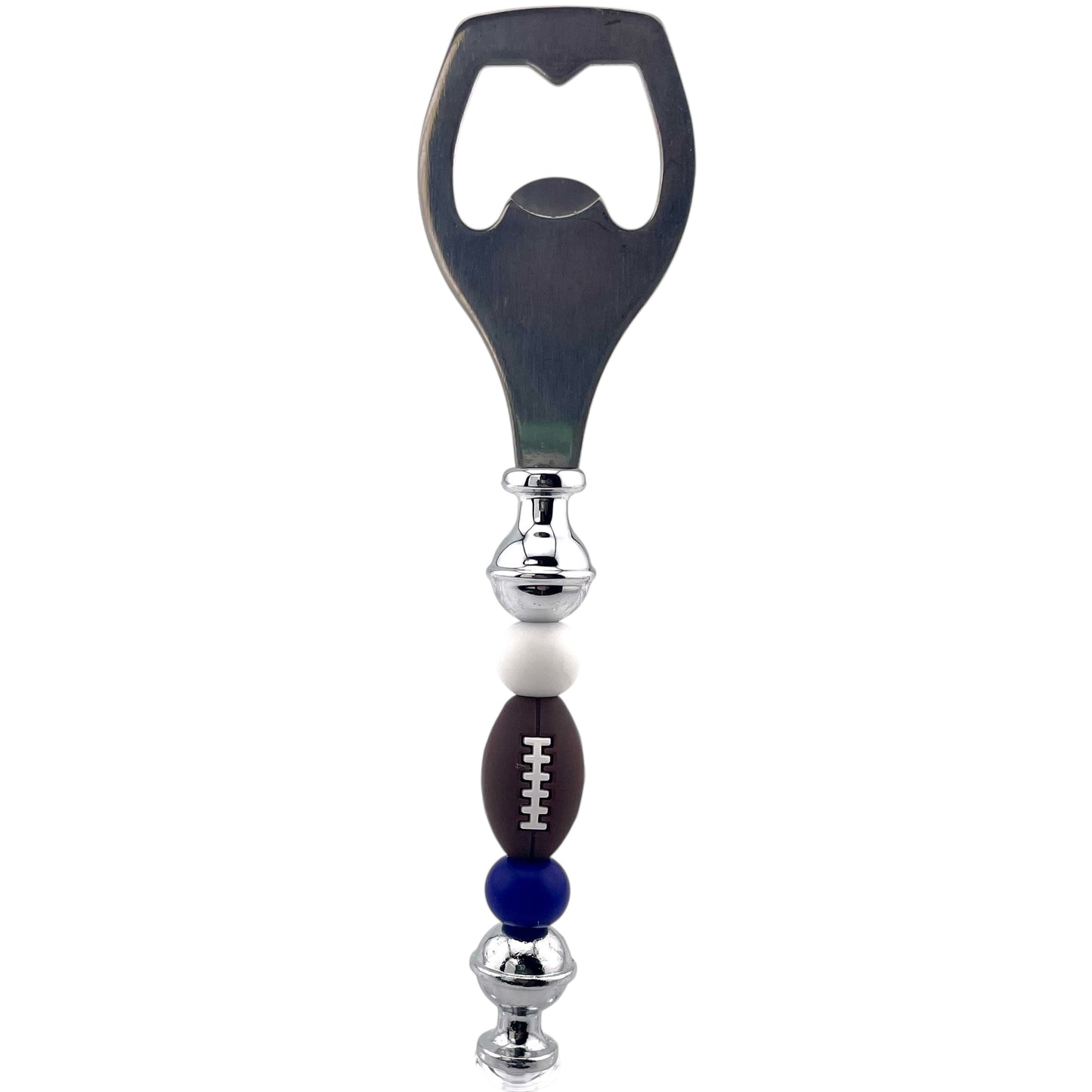 Football Beaded Bottle Opener – Game Day Ready