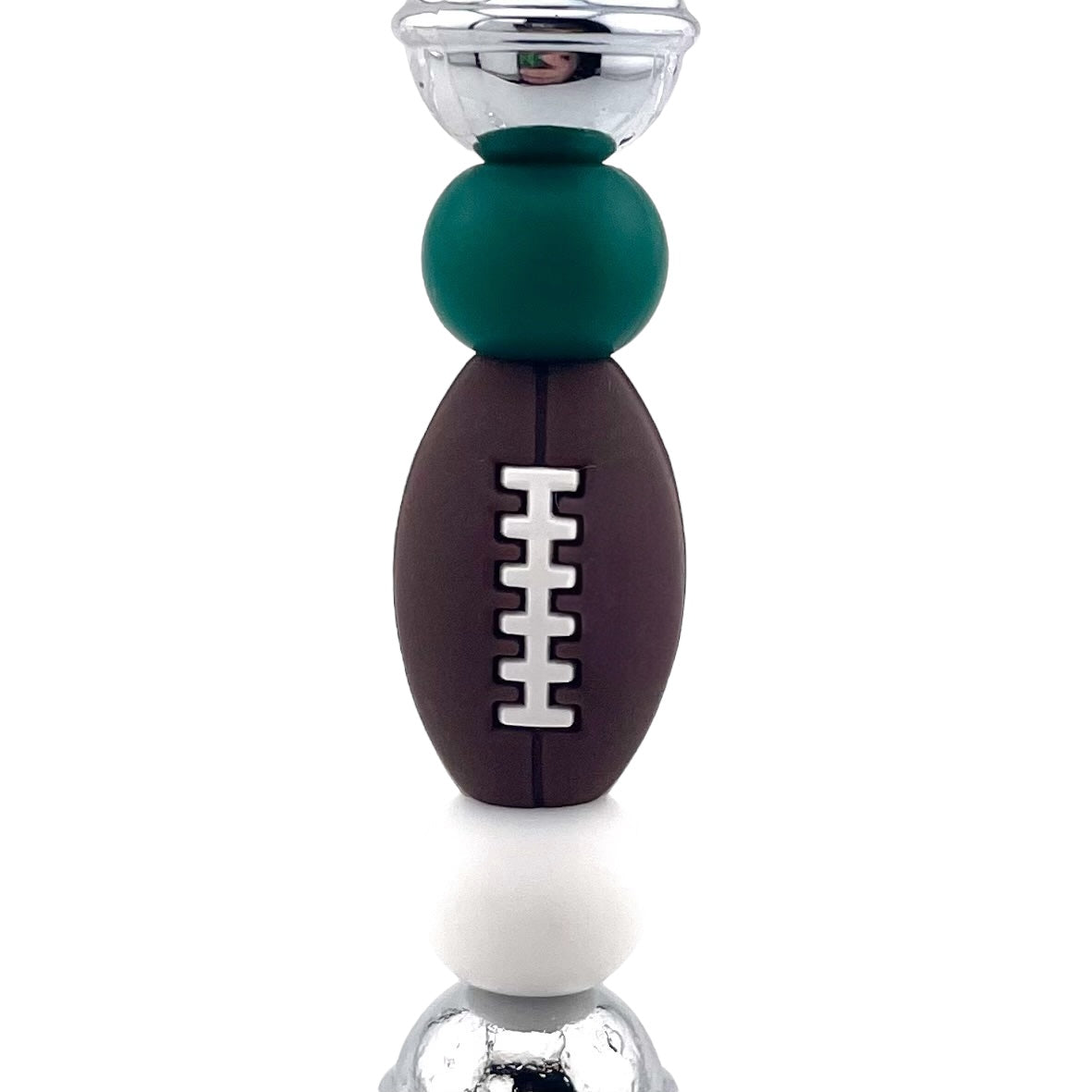 Football Beaded Bottle Opener – Game Day Ready