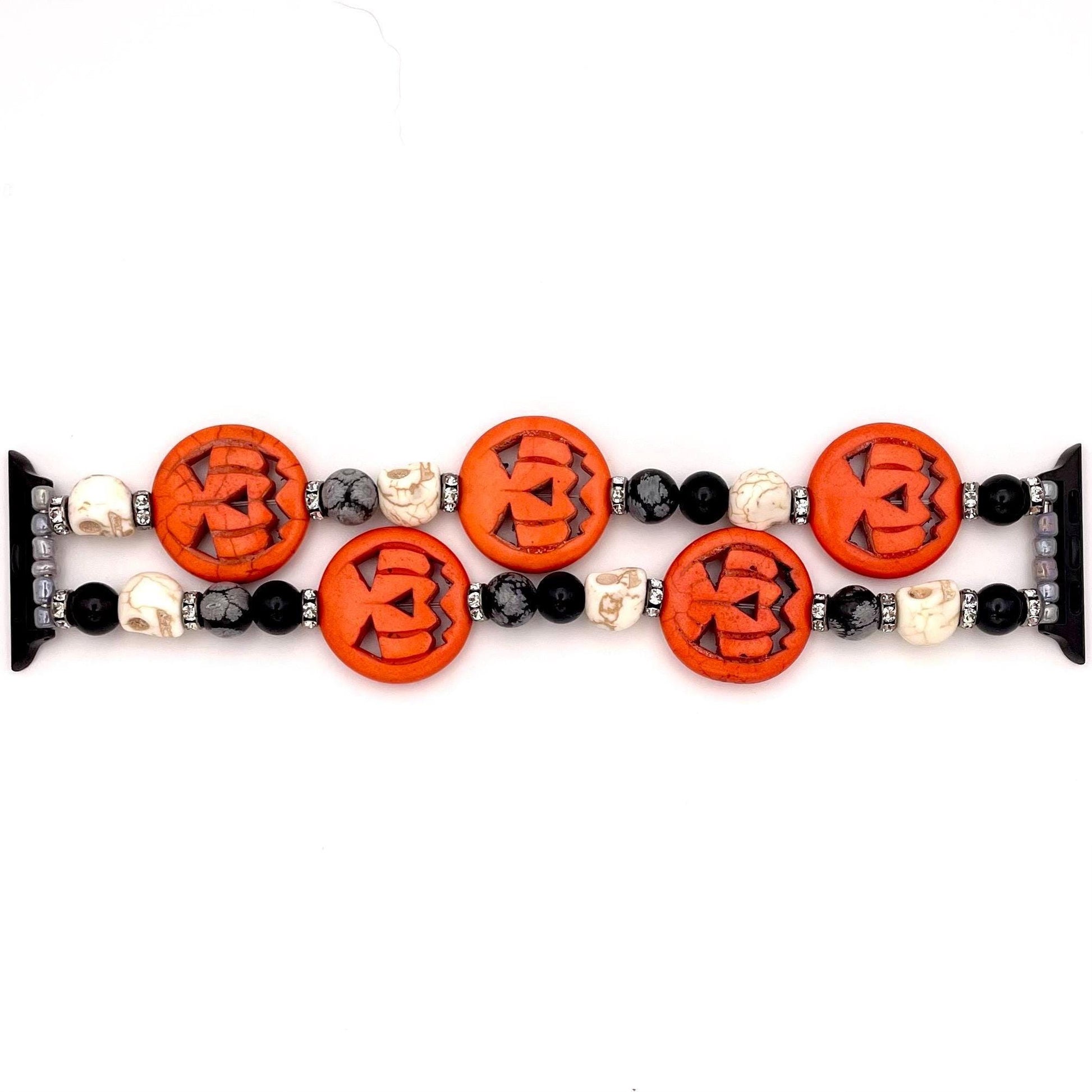 Halloween Watch Band Compatible with Apple Watch, Pumpkin Watch Band