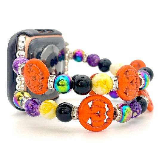 Halloween Pumpkin Watch Band Compatible with Apple Watch