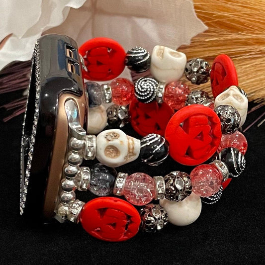 Halloween Watch Band Compatible with Apple Watch, Pumpkin Watch Band