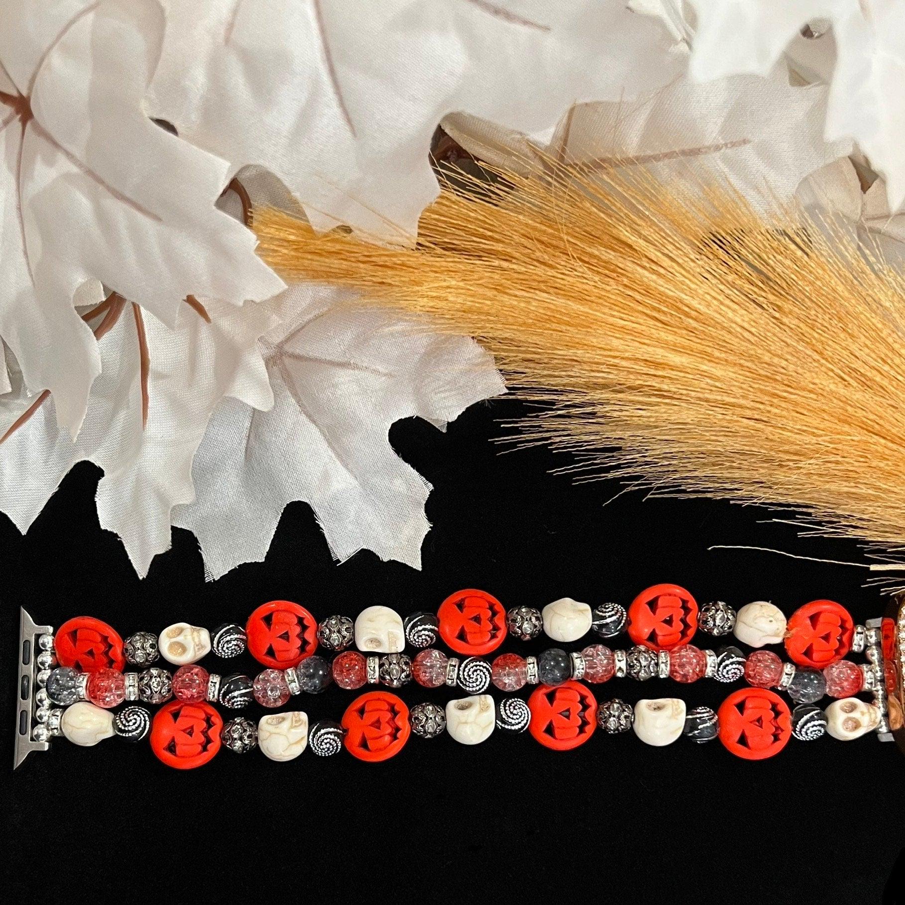 Halloween Watch Band Compatible with Apple Watch, Pumpkin Watch Band