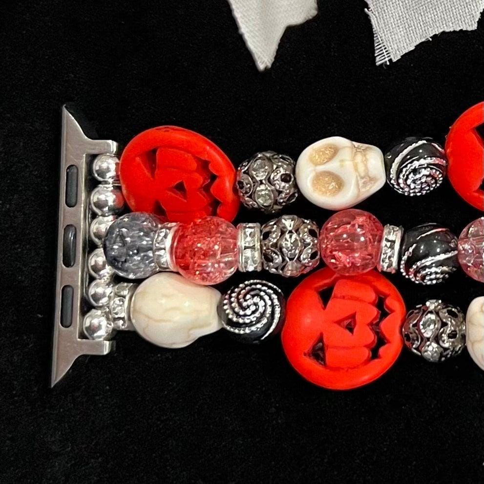 Halloween Watch Band Compatible with Apple Watch, Pumpkin Watch Band