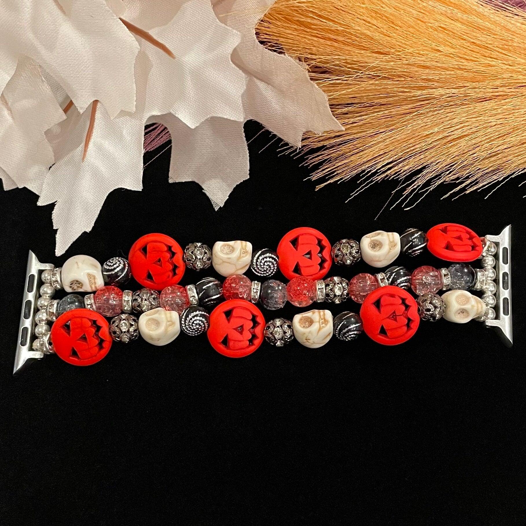 Halloween Watch Band Compatible with Apple Watch, Pumpkin Watch Band