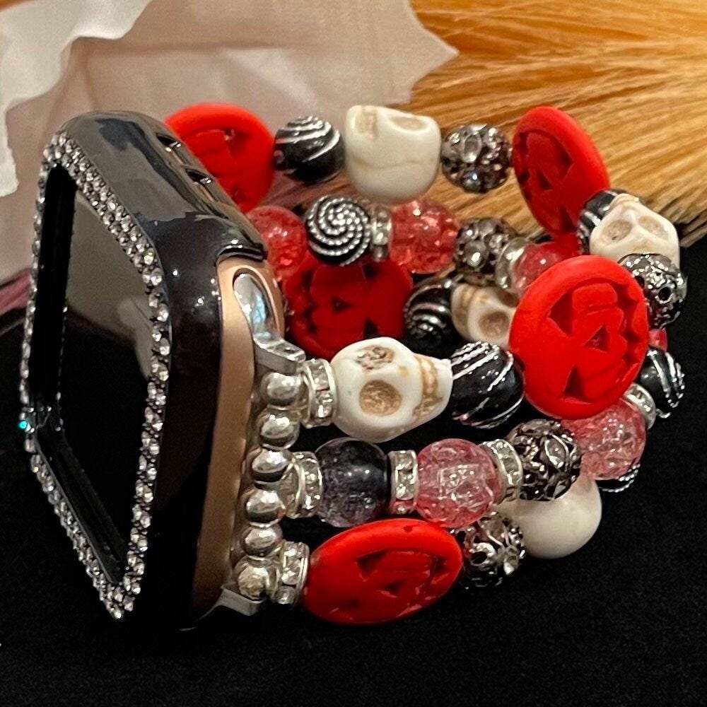 Halloween Watch Band Compatible with Apple Watch, Pumpkin Watch Band