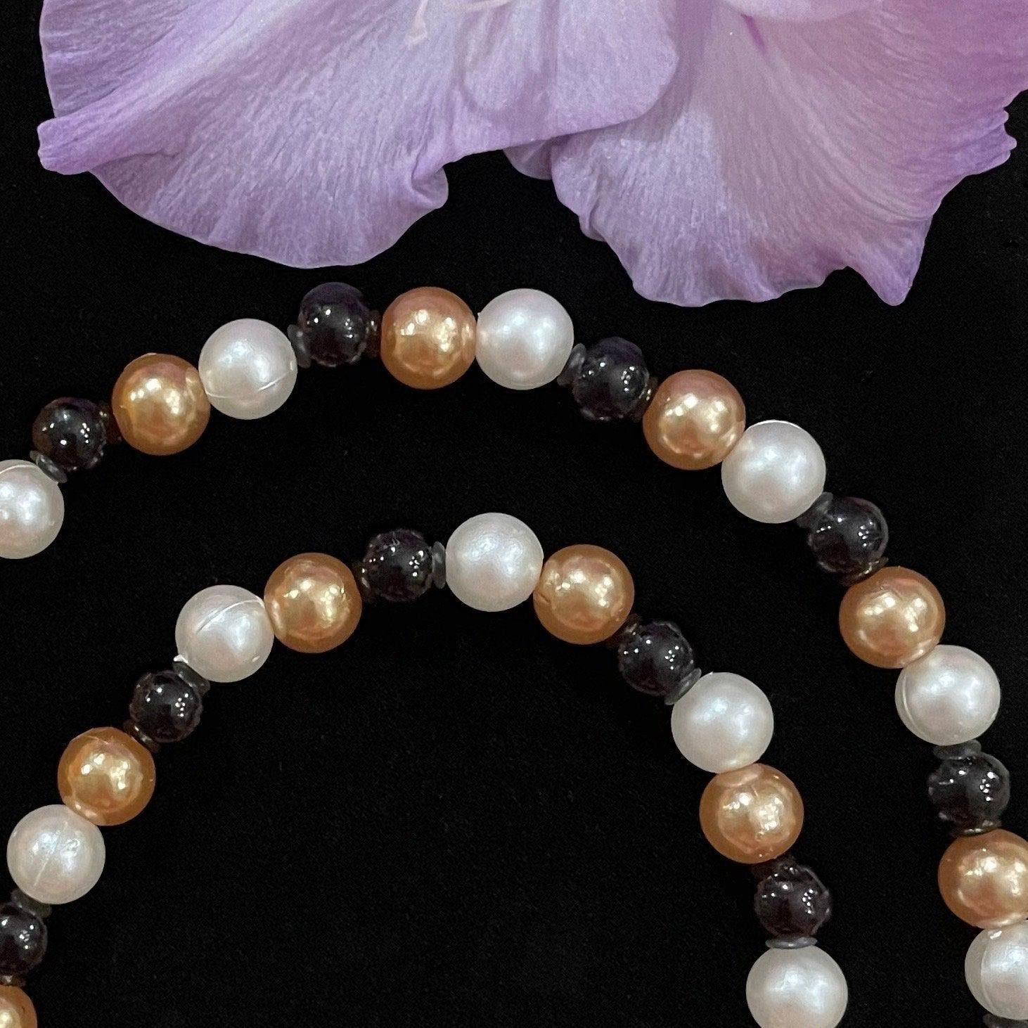 Fall Watch Necklace Pendant Compatible With Apple Watch Made With Imitation Pearls